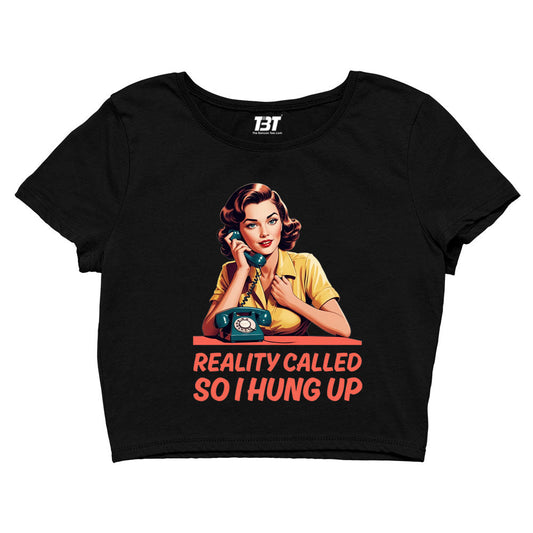 printed reality called crop top printed graphic stylish buy online united states of america usa the banyan tee tbt men women girls boys unisex s
