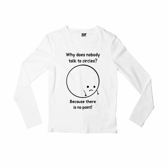 printed there's no point full sleeves long sleeves printed graphic stylish buy online india the banyan tee tbt men women girls boys unisex white