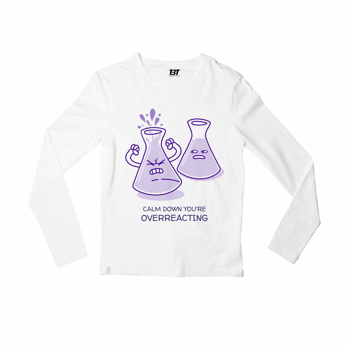 printed overreacting full sleeves long sleeves printed graphic stylish buy online india the banyan tee tbt men women girls boys unisex white