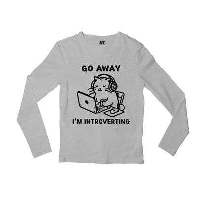 printed introverting full sleeves long sleeves printed graphic stylish buy online india the banyan tee tbt men women girls boys unisex gray