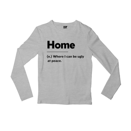 printed home is full sleeves long sleeves printed graphic stylish buy online india the banyan tee tbt men women girls boys unisex gray
