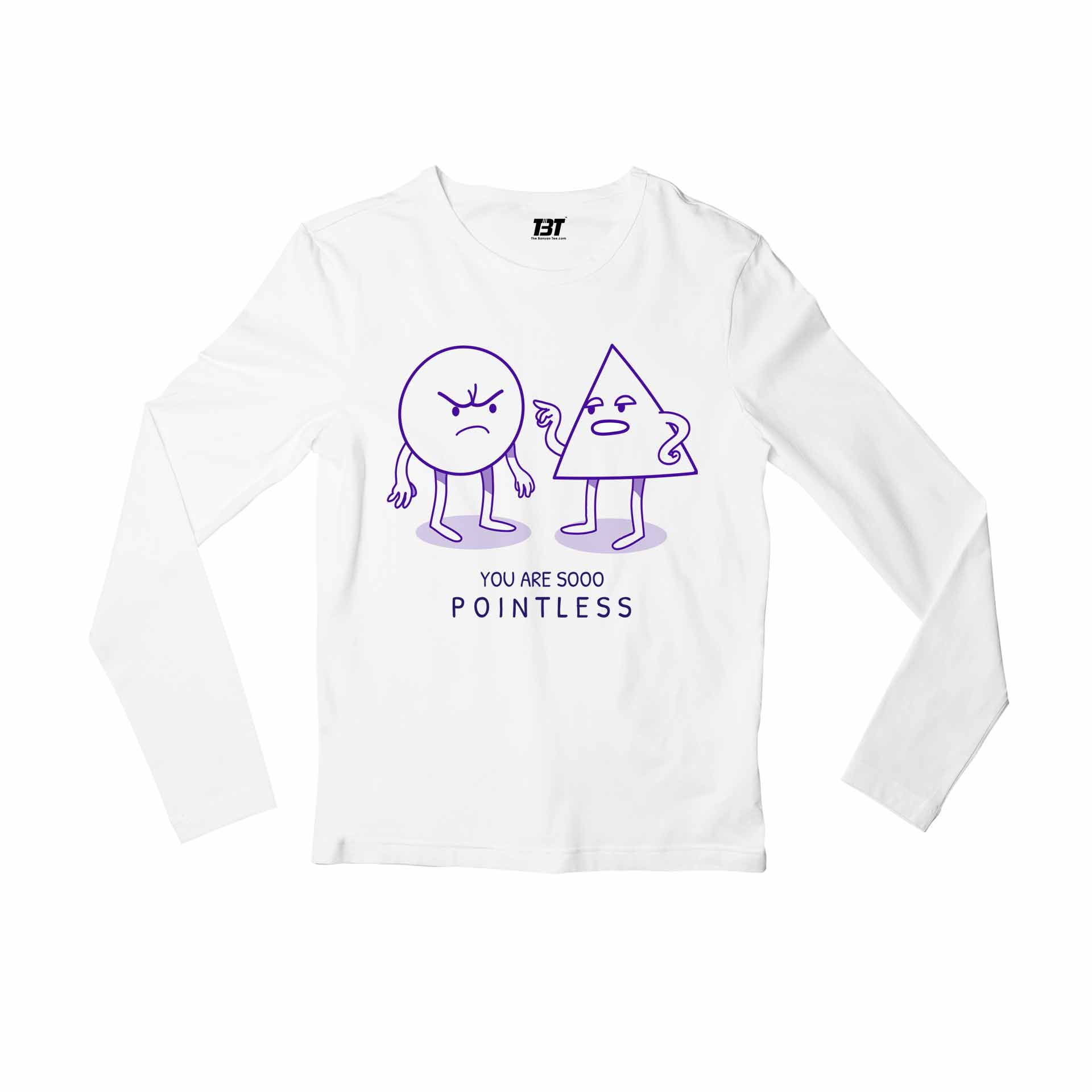 printed pointless full sleeves long sleeves printed graphic stylish buy online india the banyan tee tbt men women girls boys unisex white