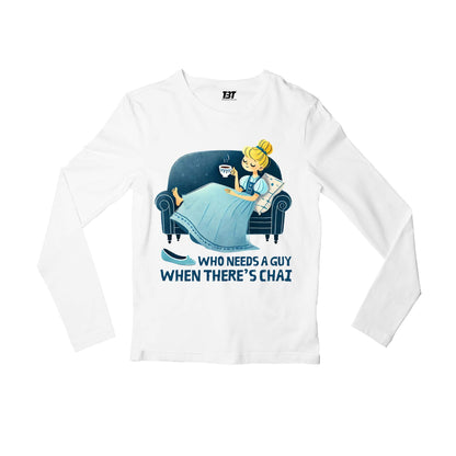 printed who needs a guy full sleeves long sleeves printed graphic stylish buy online india the banyan tee tbt men women girls boys unisex white