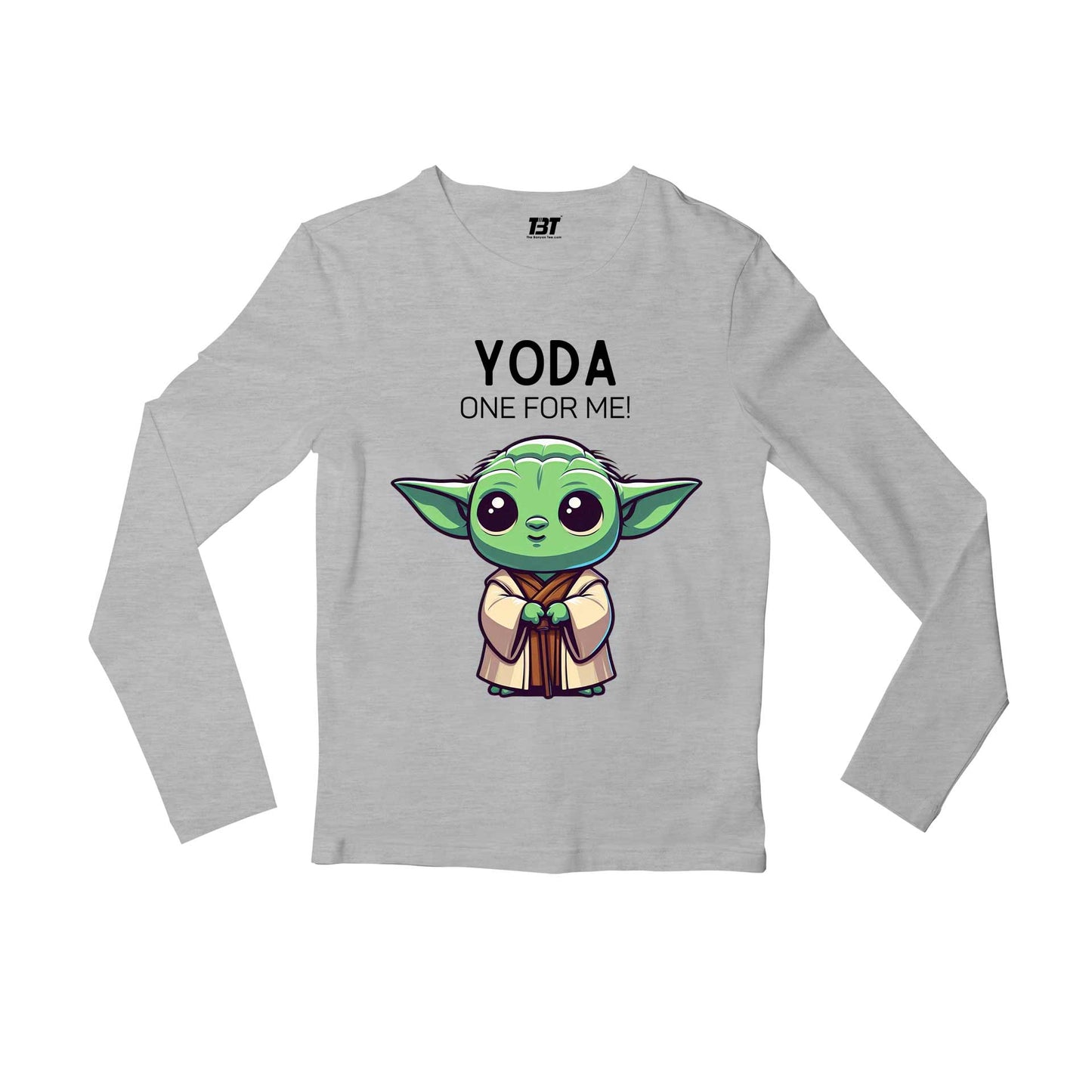 printed da one for me full sleeves long sleeves printed graphic stylish buy online india the banyan tee tbt men women girls boys unisex gray