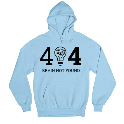 printed error 404 hoodie hooded sweatshirt winterwear printed graphic stylish buy online united states usa the banyan tee tbt men women girls boys unisex baby blue