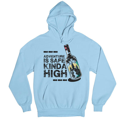 printed safe kinda high hoodie hooded sweatshirt winterwear printed graphic stylish buy online united states usa the banyan tee tbt men women girls boys unisex baby blue
