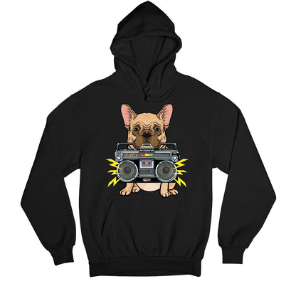 printed woof box hoodie hooded sweatshirt winterwear printed graphic stylish buy online united states usa the banyan tee tbt men women girls boys unisex black