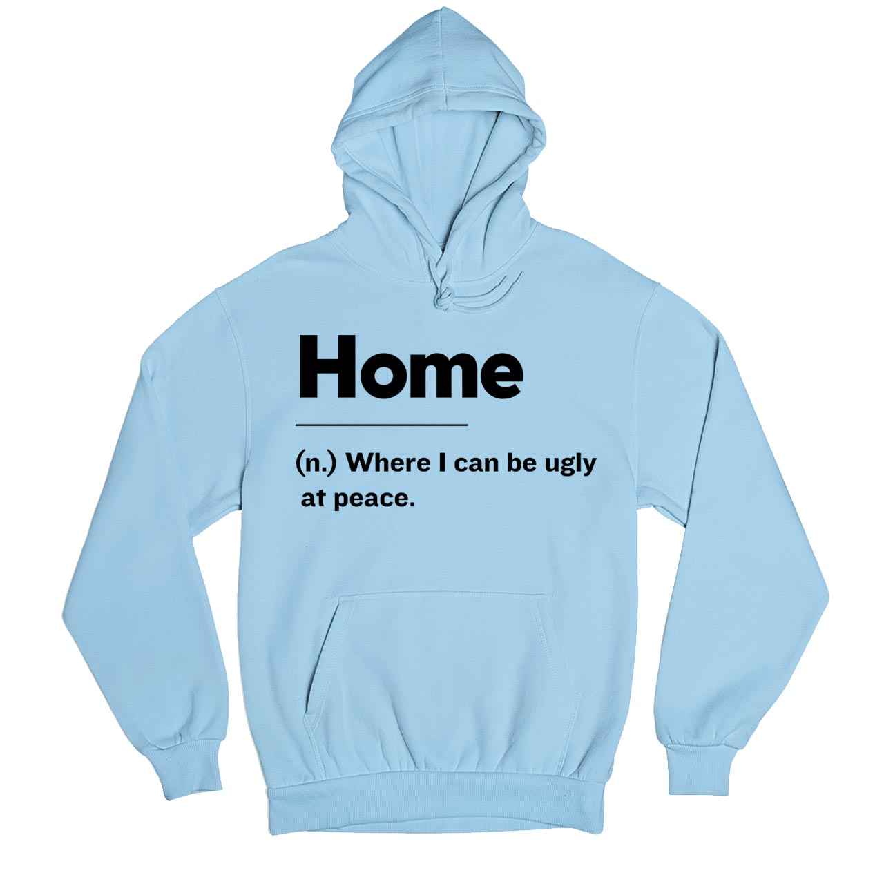 printed home is hoodie hooded sweatshirt winterwear printed graphic stylish buy online united states usa the banyan tee tbt men women girls boys unisex baby blue