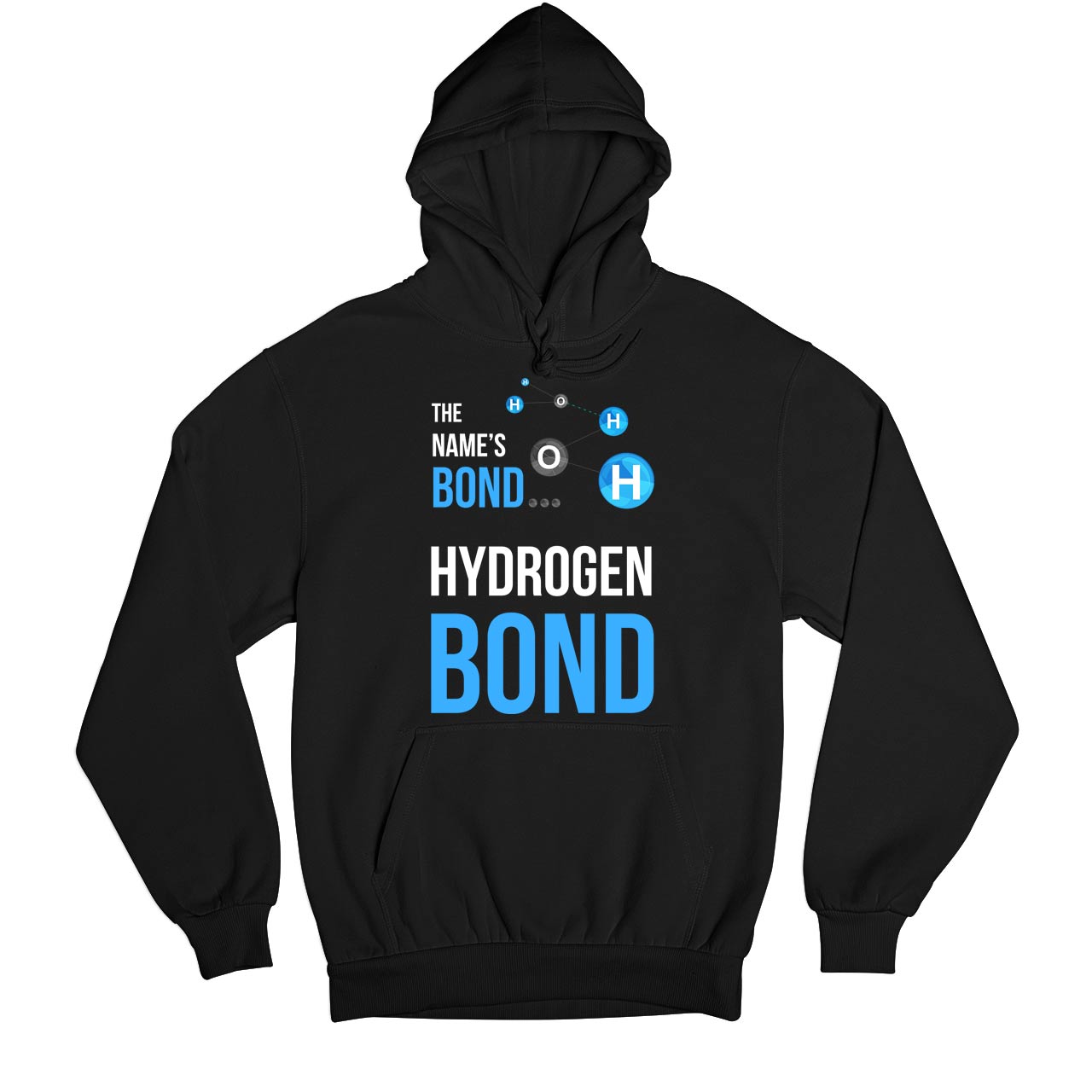printed hydrogen bond hoodie hooded sweatshirt winterwear printed graphic stylish buy online united states usa the banyan tee tbt men women girls boys unisex black