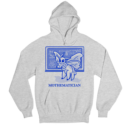 printed mothematician hoodie hooded sweatshirt winterwear printed graphic stylish buy online united states usa the banyan tee tbt men women girls boys unisex gray