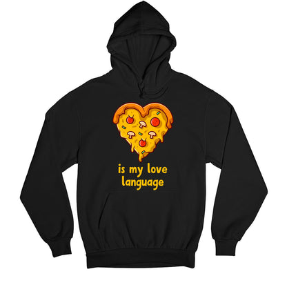 printed pizza is my hoodie hooded sweatshirt winterwear printed graphic stylish buy online united states usa the banyan tee tbt men women girls boys unisex black