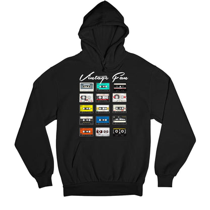 printed vintage fan hoodie hooded sweatshirt winterwear printed graphic stylish buy online united states usa the banyan tee tbt men women girls boys unisex black