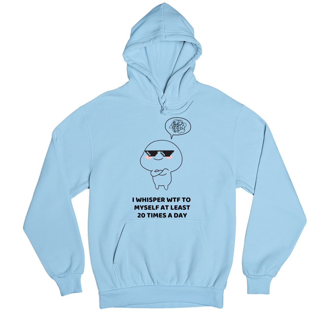 printed 20 times a day hoodie hooded sweatshirt winterwear printed graphic stylish buy online united states usa the banyan tee tbt men women girls boys unisex baby blue