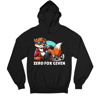printed zero fox given hoodie hooded sweatshirt winterwear printed graphic stylish buy online united states usa the banyan tee tbt men women girls boys unisex black