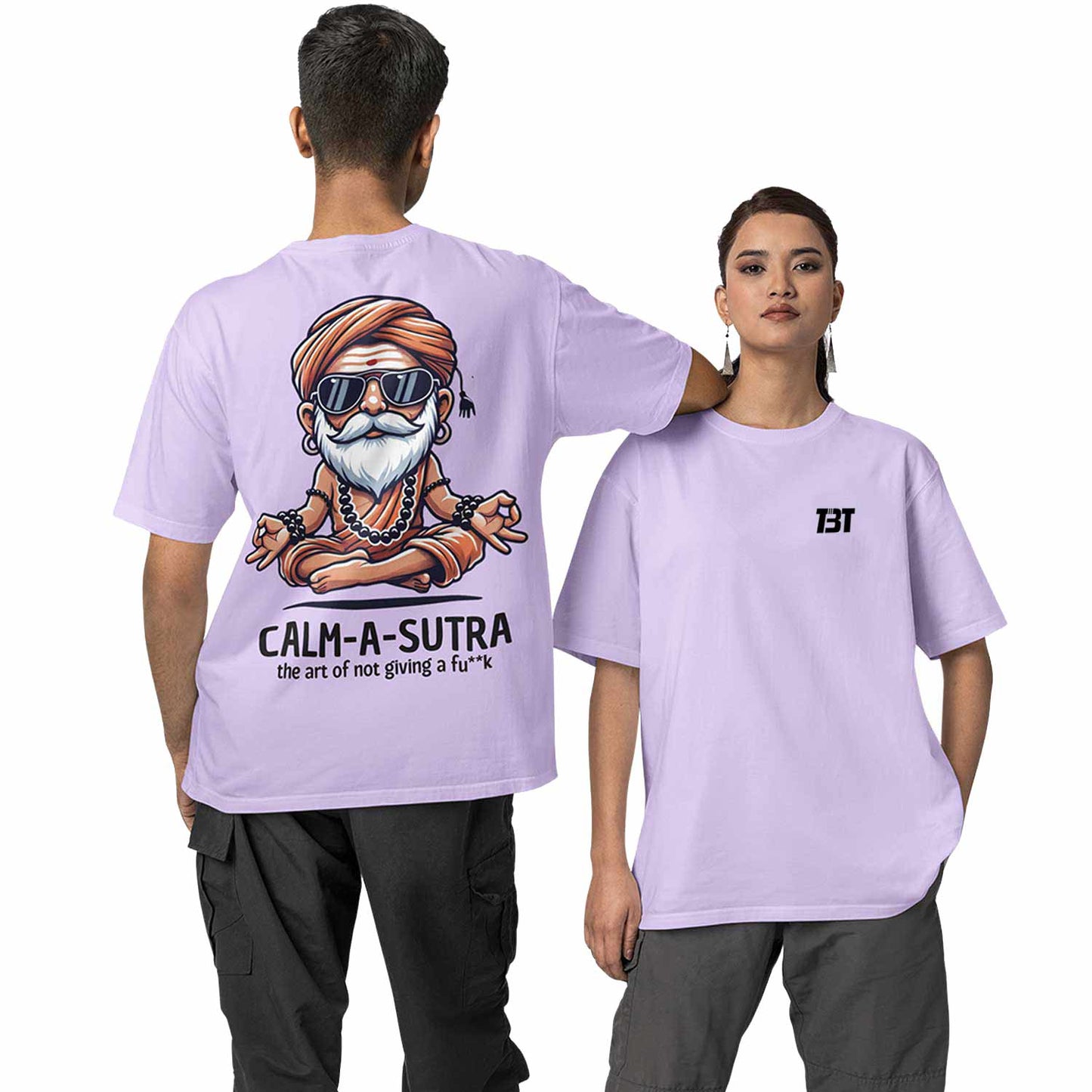 graphic printed oversized t shirt - calm a sutra lavender buy online india the banyan tee tbt men women girls boys unisex