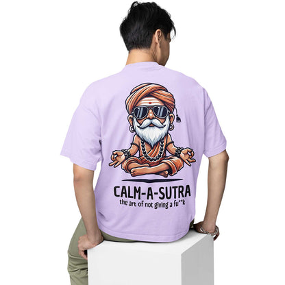 graphic printed oversized t shirt - calm a sutra lavender buy online india the banyan tee tbt men women girls boys unisex