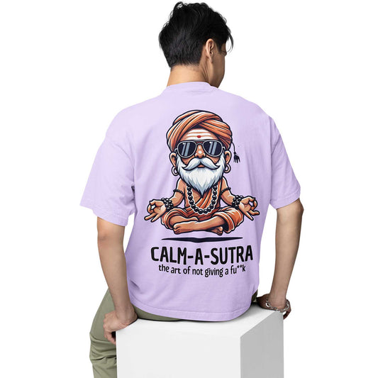 graphic printed oversized t shirt - calm a sutra lavender buy online india the banyan tee tbt men women girls boys unisex