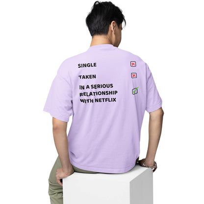 graphic printed oversized t shirt - single or taken meme lavender buy online india the banyan tee tbt men women girls boys unisex