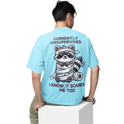 graphic printed oversized t shirt - currently unsupervised baby blue buy online india the banyan tee tbt men women girls boys unisex