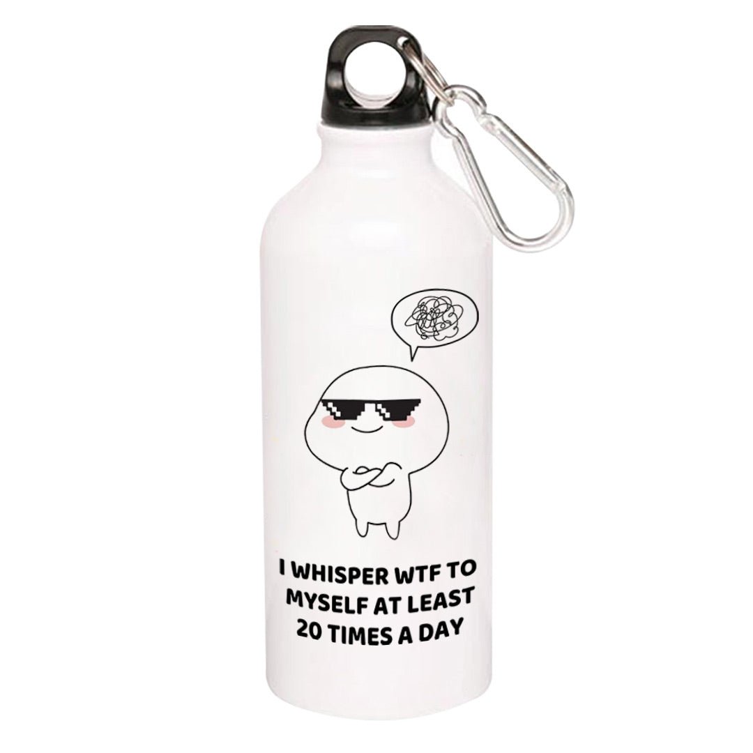 printed 20 times a day sipper steel water bottle flask gym shaker printed graphic stylish buy online india the banyan tee tbt men women girls boys unisex