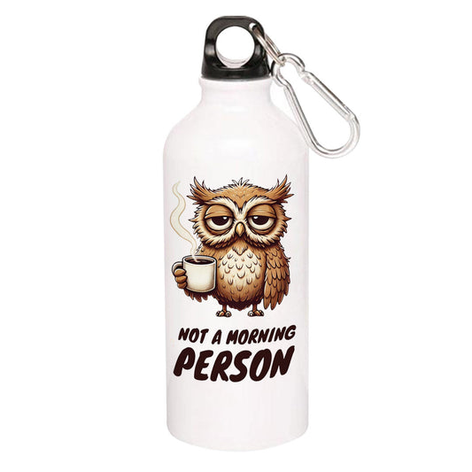 printed not a morning person sipper steel water bottle flask gym shaker printed graphic stylish buy online india the banyan tee tbt men women girls boys unisex