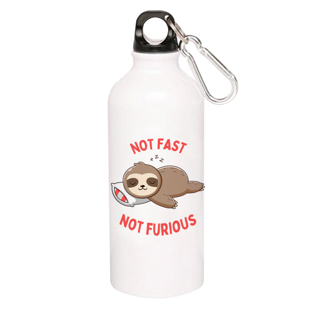 printed not fast not furious sipper steel water bottle flask gym shaker printed graphic stylish buy online india the banyan tee tbt men women girls boys unisex