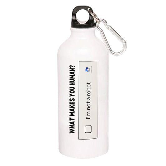 printed what makes you human sipper steel water bottle flask gym shaker printed graphic stylish buy online india the banyan tee tbt men women girls boys unisex