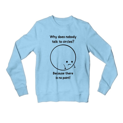 printed there's no point sweatshirt upper winterwear printed graphic stylish buy online united states usa the banyan tee tbt men women girls boys unisex baby blue
