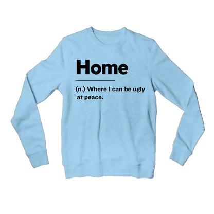 printed home is sweatshirt upper winterwear printed graphic stylish buy online united states usa the banyan tee tbt men women girls boys unisex baby blue