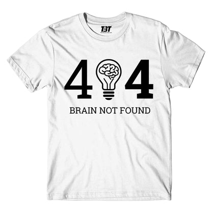 printed error 404 t-shirt printed graphic stylish buy online united states of america usa the banyan tee tbt men women girls boys unisex white