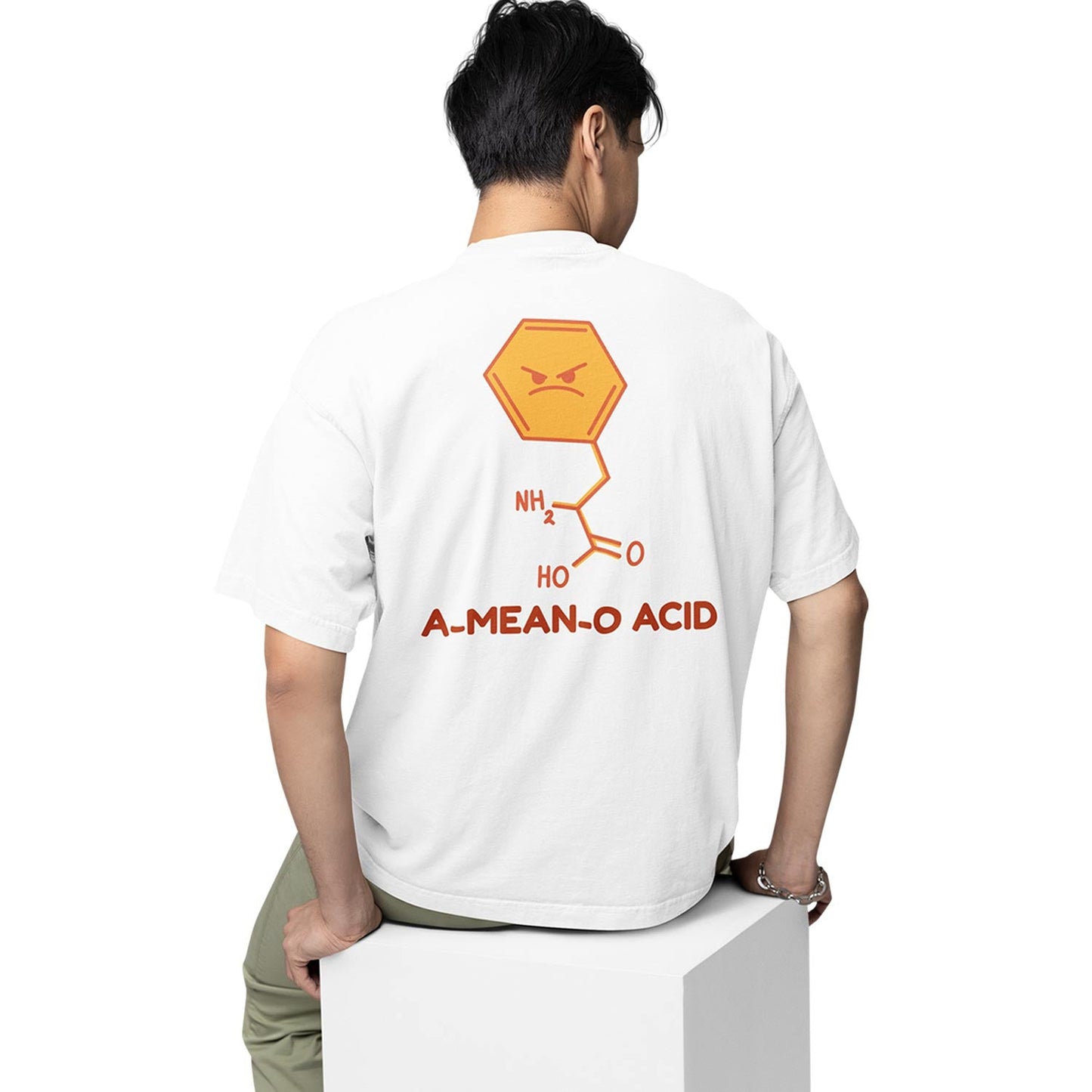 graphic printed oversized t shirt - a mean o acid white buy online india the banyan tee tbt men women girls boys unisex