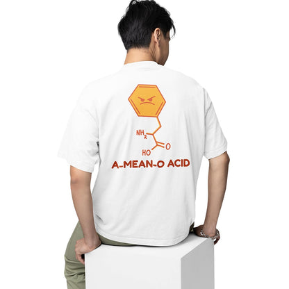 graphic printed oversized t shirt - a mean o acid white buy online india the banyan tee tbt men women girls boys unisex