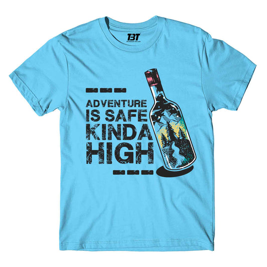 printed safe kinda high t-shirt printed graphic stylish buy online united states of america usa the banyan tee tbt men women girls boys unisex turquoise
