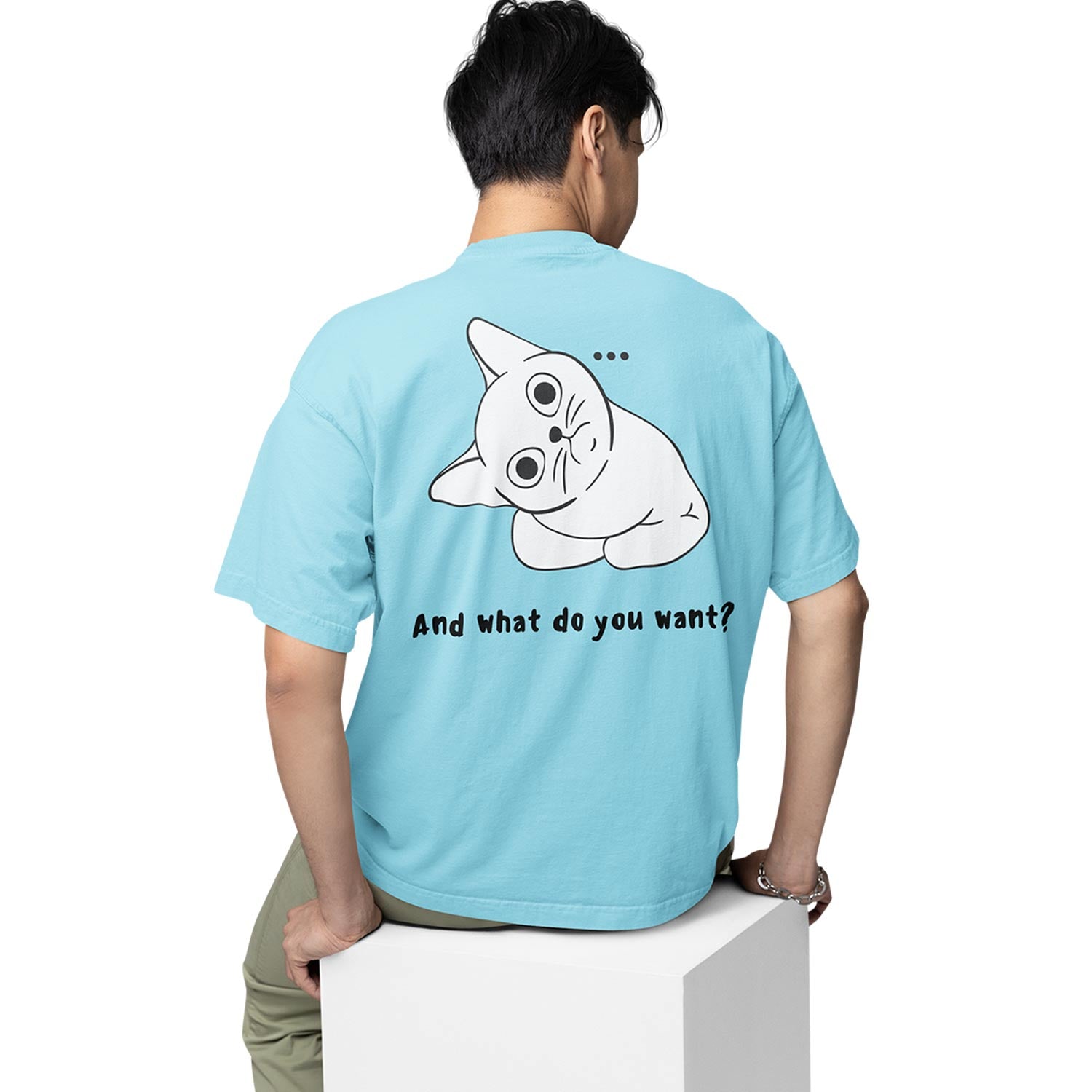 graphic printed oversized t shirt - what do you want baby blue buy online india the banyan tee tbt men women girls boys unisex