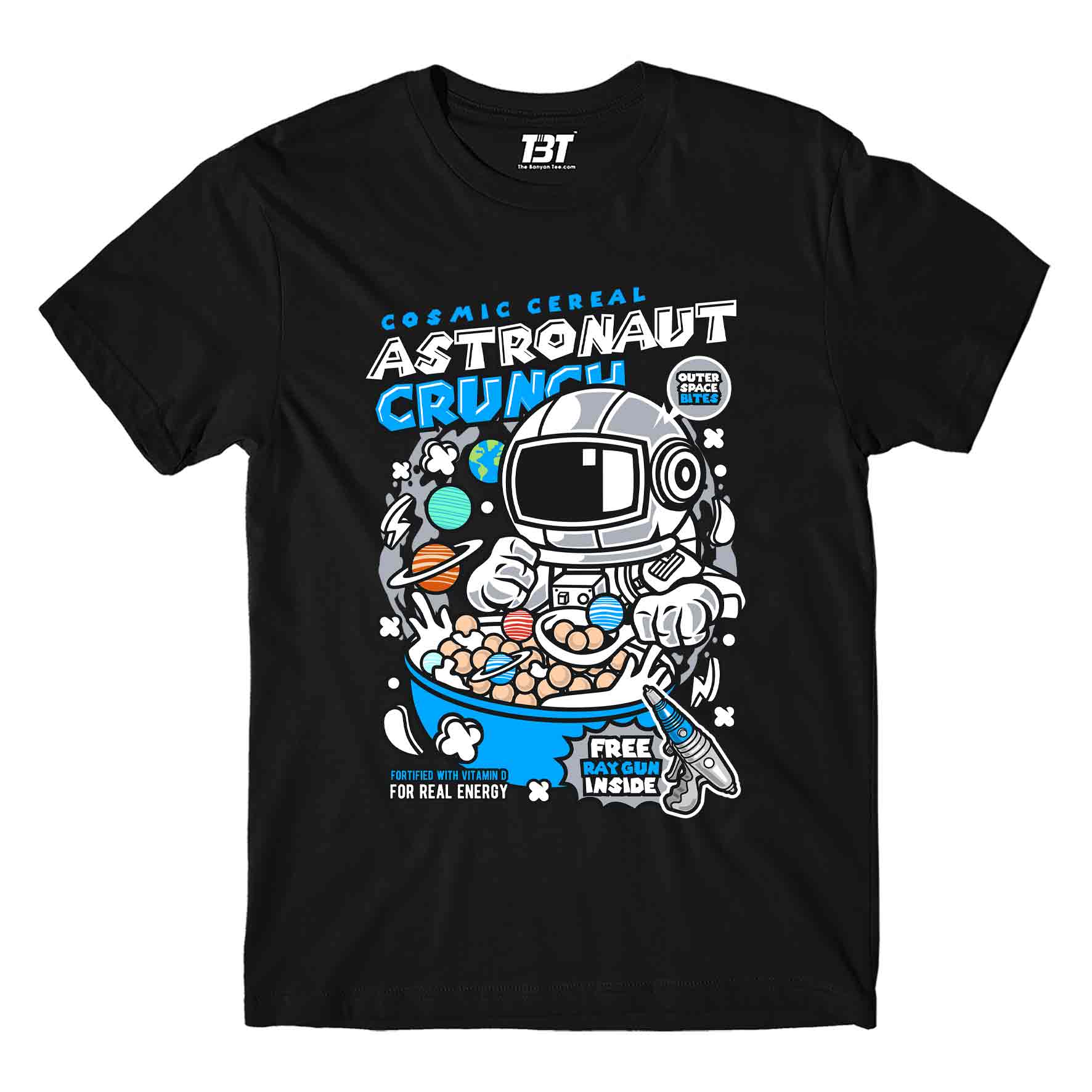 printed astro crunch t-shirt printed graphic stylish buy online united states of america usa the banyan tee tbt men women girls boys unisex black