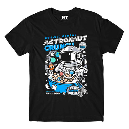 printed astro crunch t-shirt printed graphic stylish buy online united states of america usa the banyan tee tbt men women girls boys unisex black