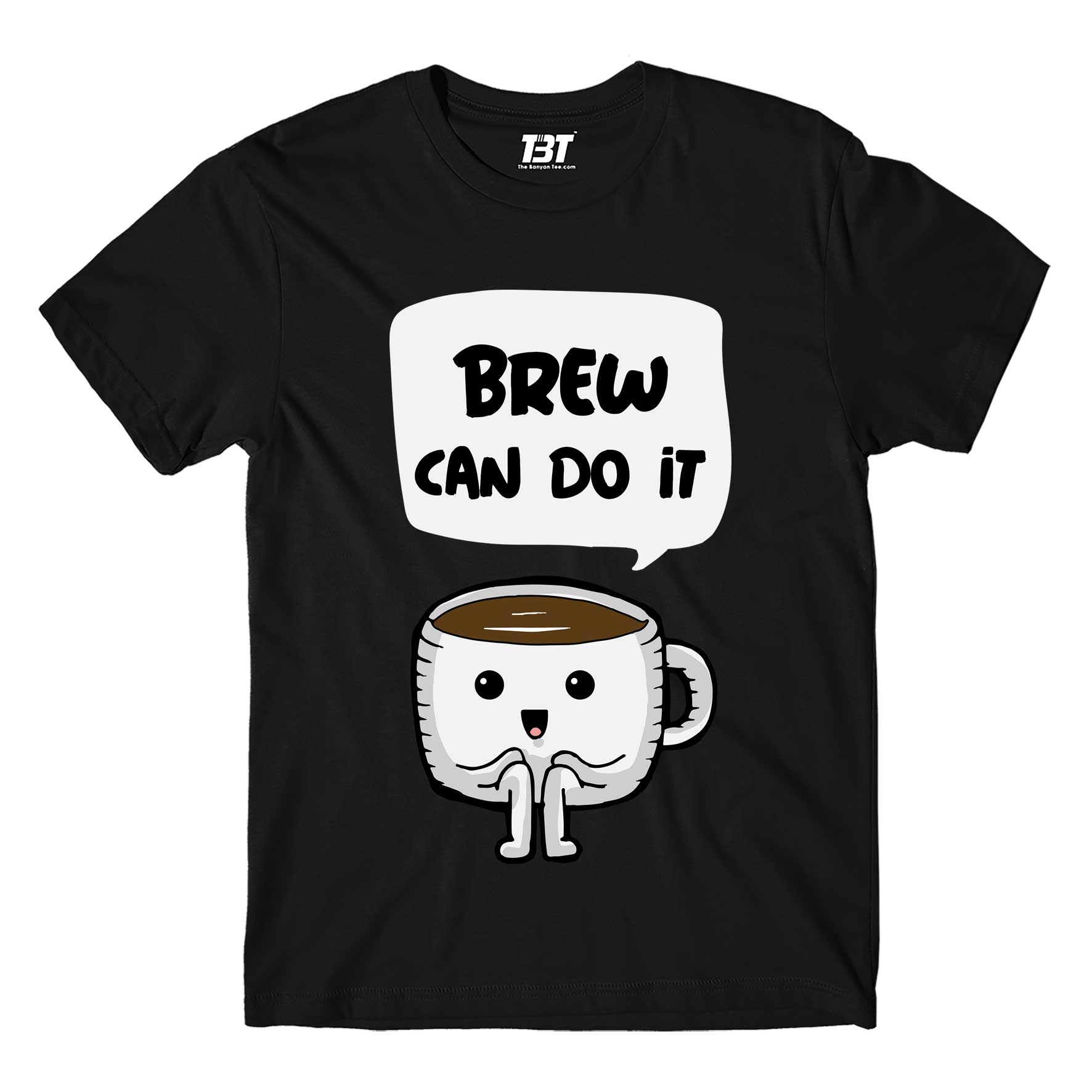 printed brew can do it t-shirt printed graphic stylish buy online united states of america usa the banyan tee tbt men women girls boys unisex black