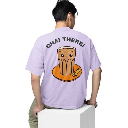graphic printed oversized t shirt - chai there lavender buy online india the banyan tee tbt men women girls boys unisex