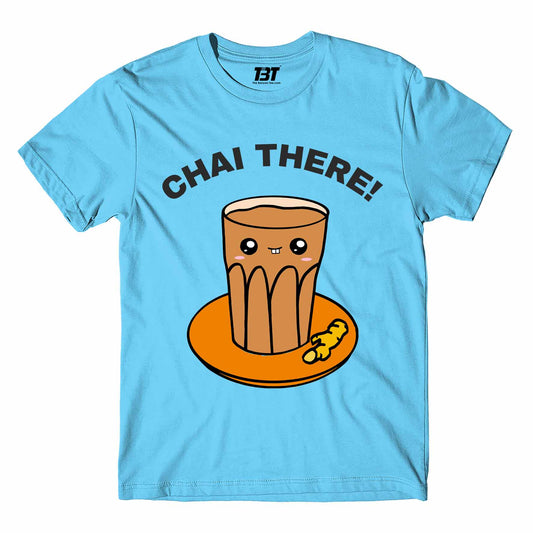 printed chai there t-shirt printed graphic stylish buy online united states of america usa the banyan tee tbt men women girls boys unisex turquoise