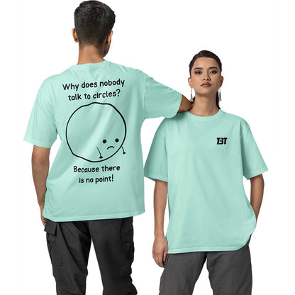 graphic printed oversized t shirt -  there's no point mint green buy online india the banyan tee tbt men women girls boys unisex