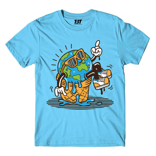 printed global warming t-shirt printed graphic stylish buy online united states of america usa the banyan tee tbt men women girls boys unisex turquoise