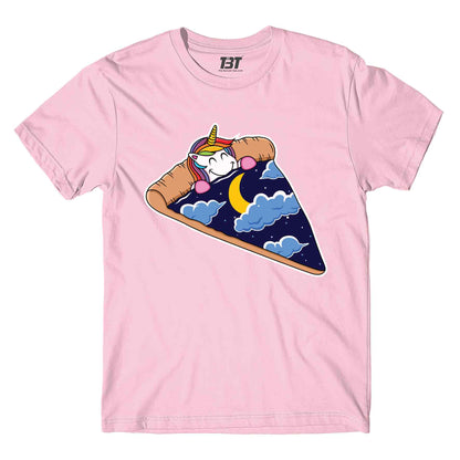printed unicorn pizza slice t-shirt printed graphic stylish buy online united states of america usa the banyan tee tbt men women girls boys unisex baby pink