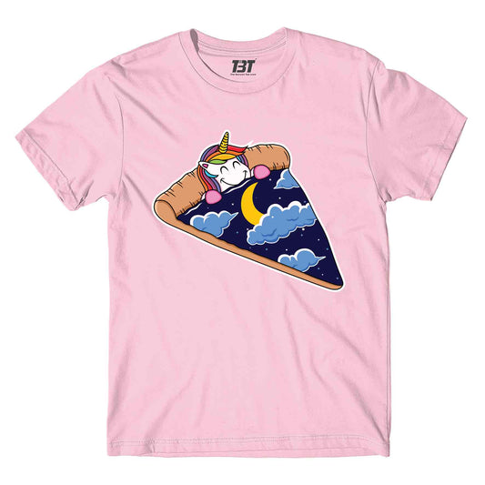 printed unicorn pizza slice t-shirt printed graphic stylish buy online united states of america usa the banyan tee tbt men women girls boys unisex baby pink