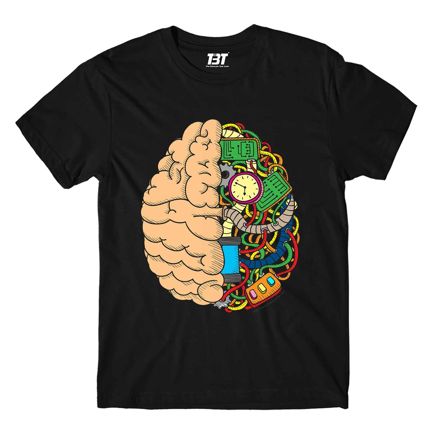 printed the brain anatomy t-shirt printed graphic stylish buy online united states of america usa the banyan tee tbt men women girls boys unisex black