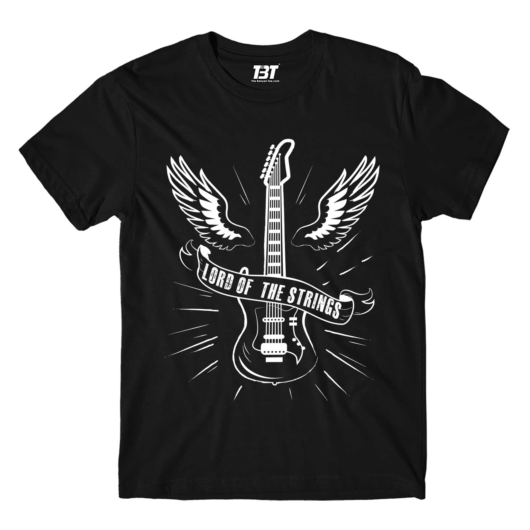 printed lord of the strings t-shirt printed graphic stylish buy online united states of america usa the banyan tee tbt men women girls boys unisex black