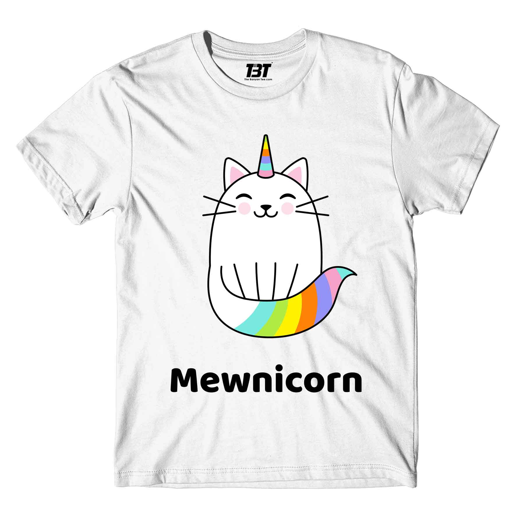 printed mewnicorn t-shirt printed graphic stylish buy online united states of america usa the banyan tee tbt men women girls boys unisex white