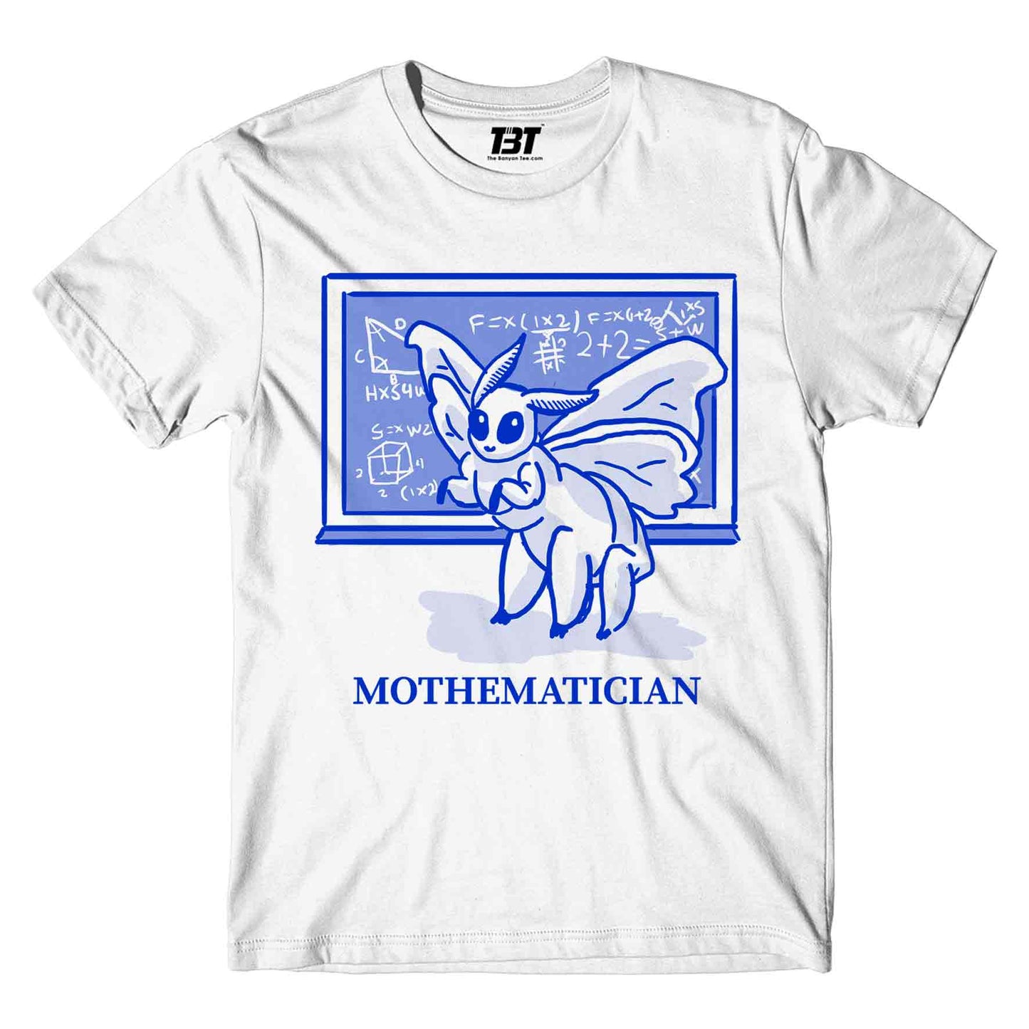 printed mothematician t-shirt printed graphic stylish buy online united states of america usa the banyan tee tbt men women girls boys unisex white