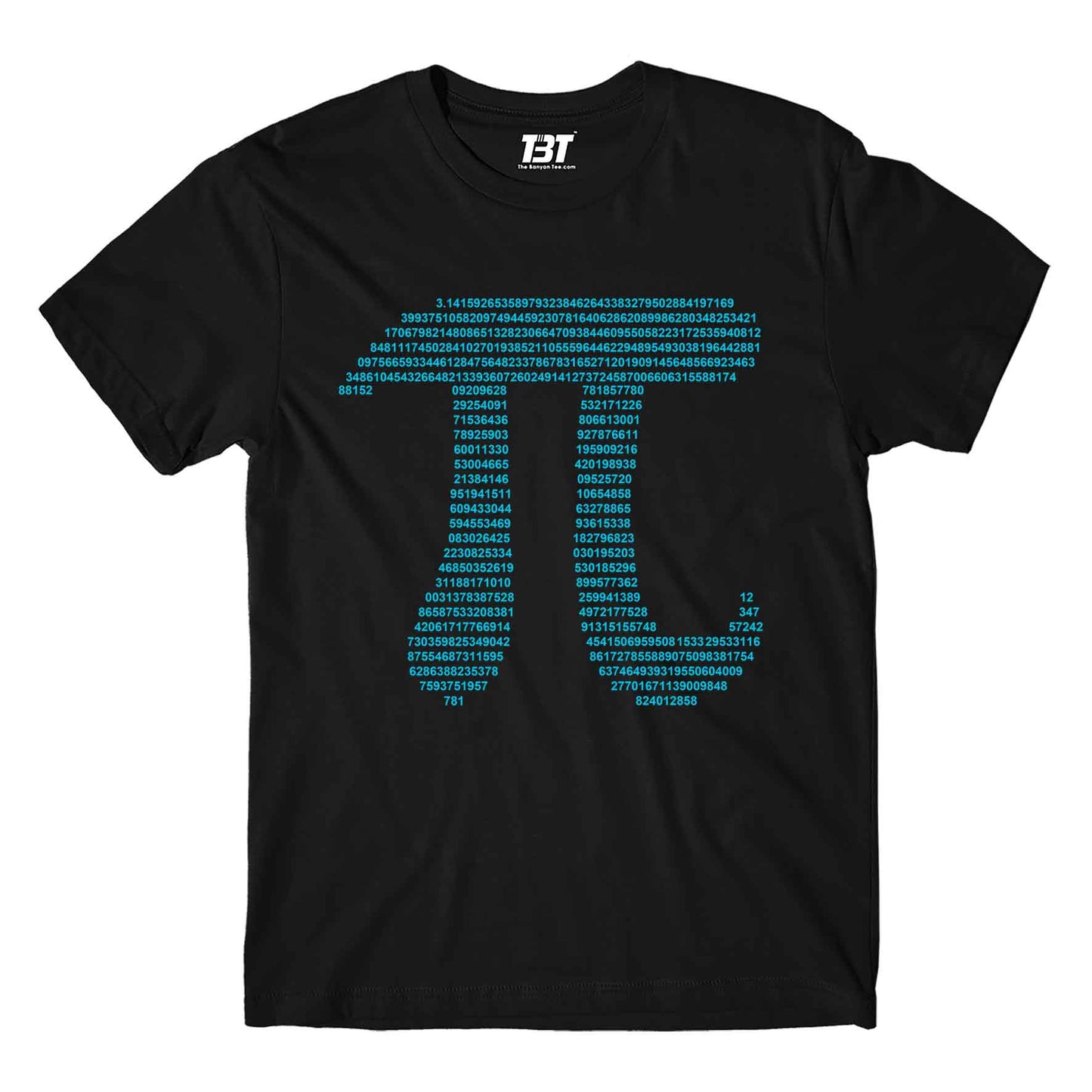 printed pi t-shirt printed graphic stylish buy online united states of america usa the banyan tee tbt men women girls boys unisex black