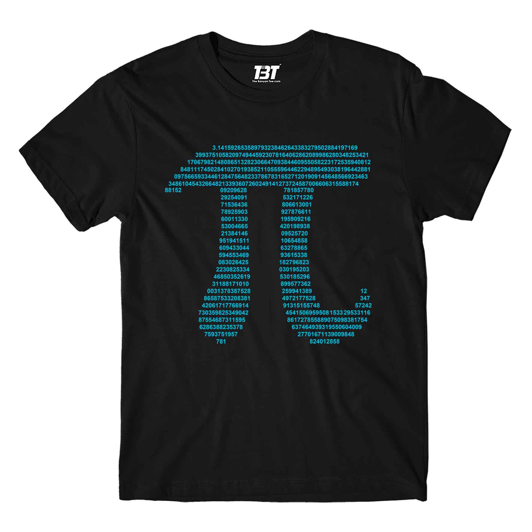 printed pi t-shirt printed graphic stylish buy online united states of america usa the banyan tee tbt men women girls boys unisex black