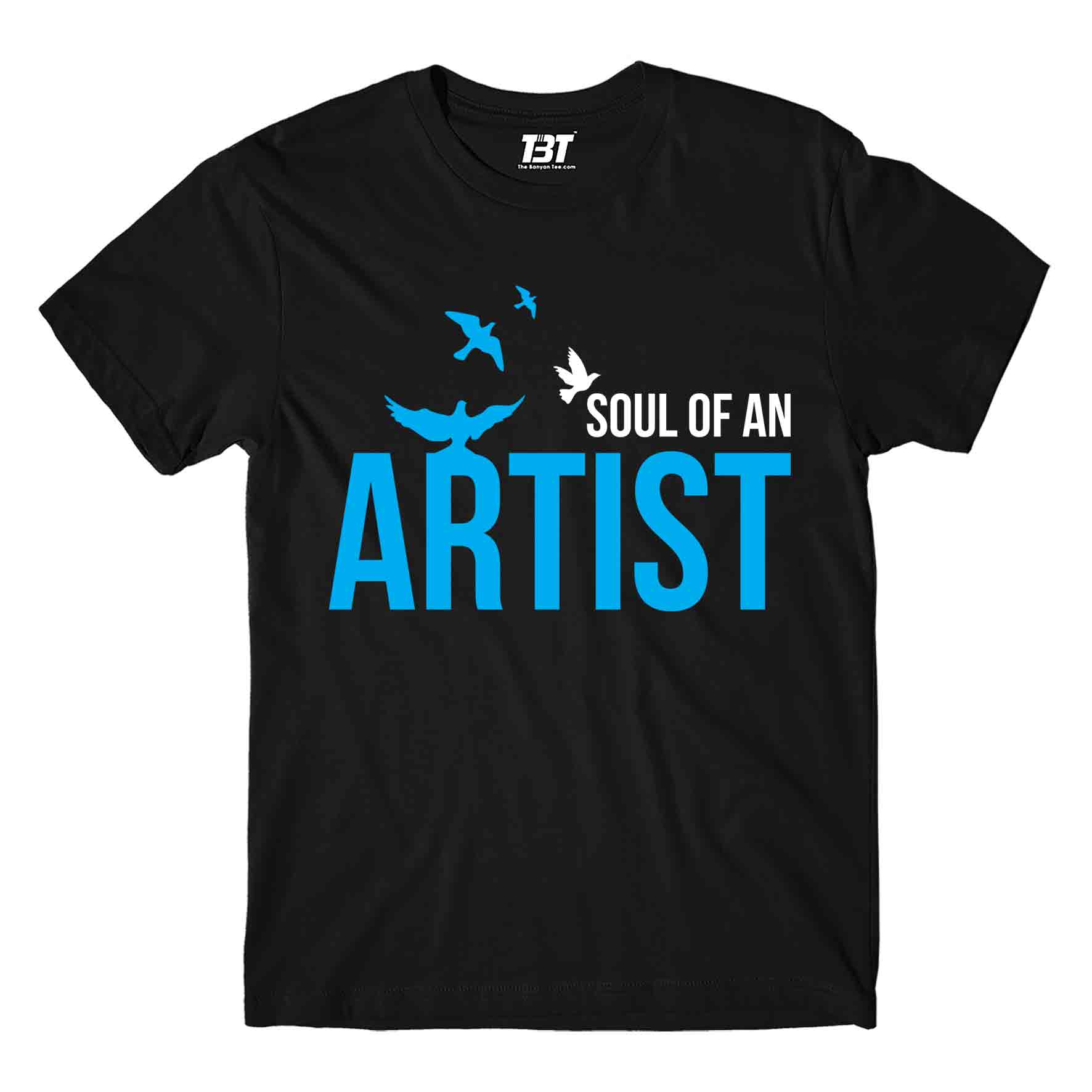 printed soul of an artist t-shirt printed graphic stylish buy online united states of america usa the banyan tee tbt men women girls boys unisex black